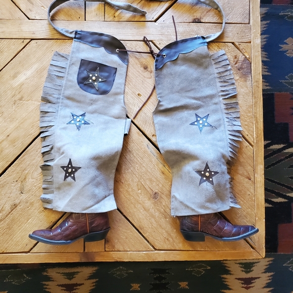 Oklahoma Other - Toddler Chaps with Oklahoma Toddler size 15 1/2 alligator cowboy boots.